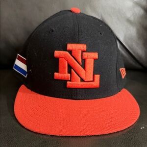 New era Black and Red Cap with NL Logo size 7 132